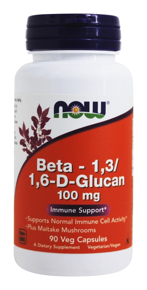 Beta 1,3 / 1,6 D Glucan 100 mg. - Cápsulas vegetarianas 90 NOW Foods
