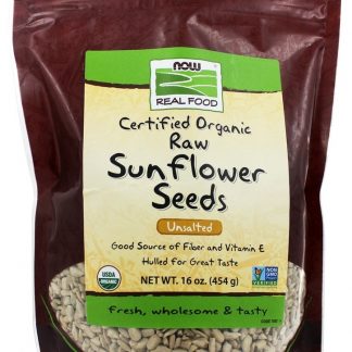 Sementes De Girassol Orgânico Cru Sem Sal - 16 oz. NOW Foods
