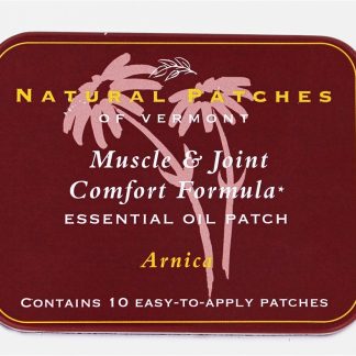 Músculo & Articulação Conforto Fórmula Essencial óleo Corpo Remendos Arnica - 10 Patch (s) anteriormente fórmula calmante para dores e dores Natural Patches of Vermont