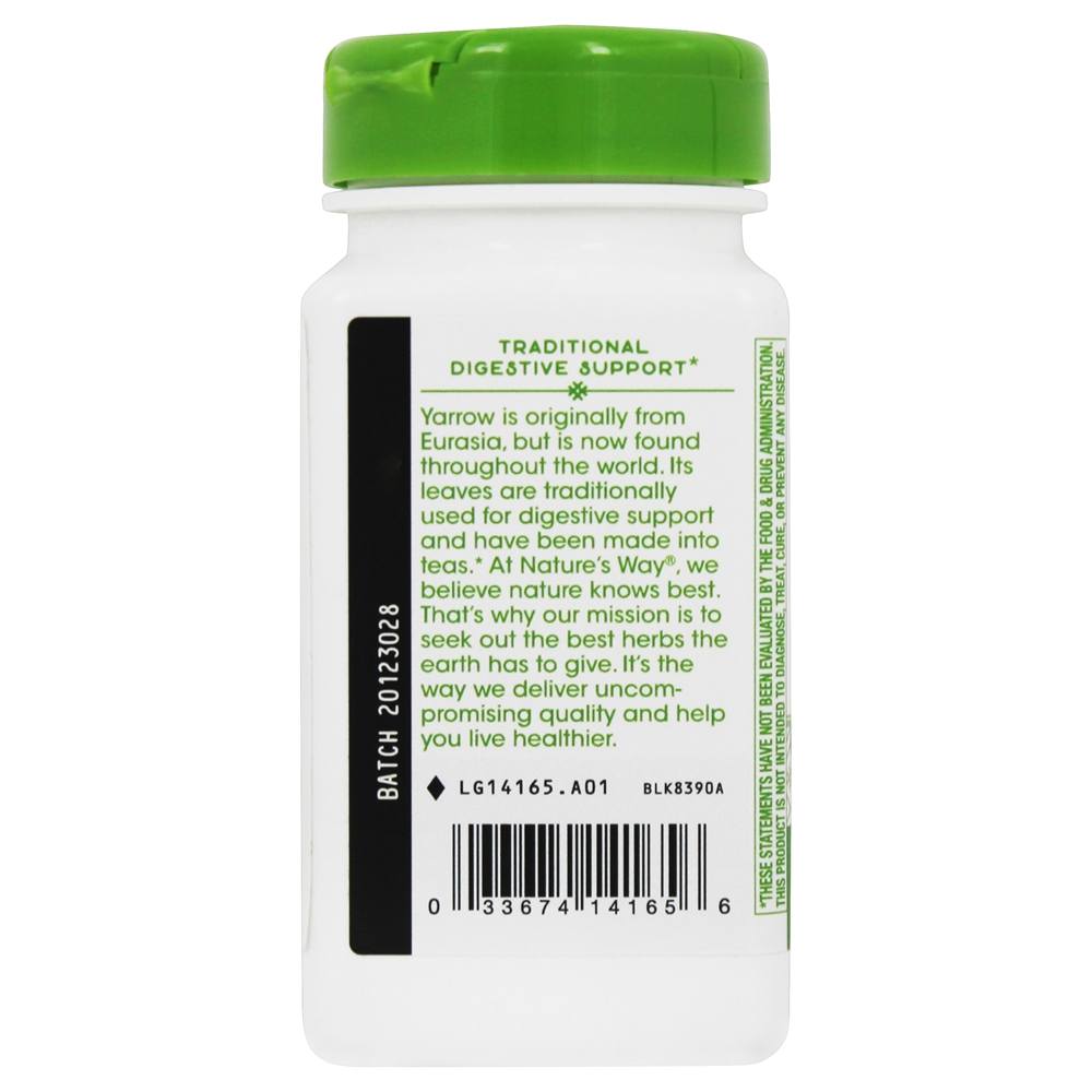 Flores de Yarrow 650 mg. - Cápsulas Vegan 100 Nature's Way - Imagem 4