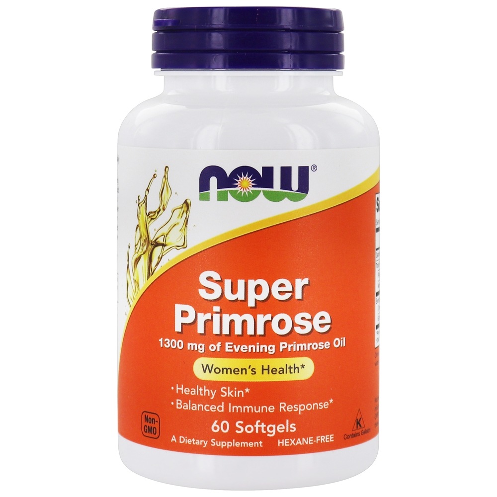 Super Prímula 1300 mg. - 60 Softgels NOW Foods