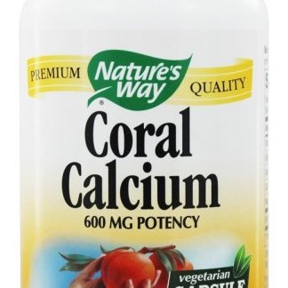 Coral Cálcio Com 73 Minerais Traços - Cápsulas vegetarianas 180 Nature's Way