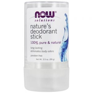 NOW Solutions Desodorizante em bastão da Nature - 3.5 oz. NOW Foods