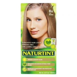 Cor permanente do cabelo 8A Ash Blonde - 5.6 fl. oz. Naturtint