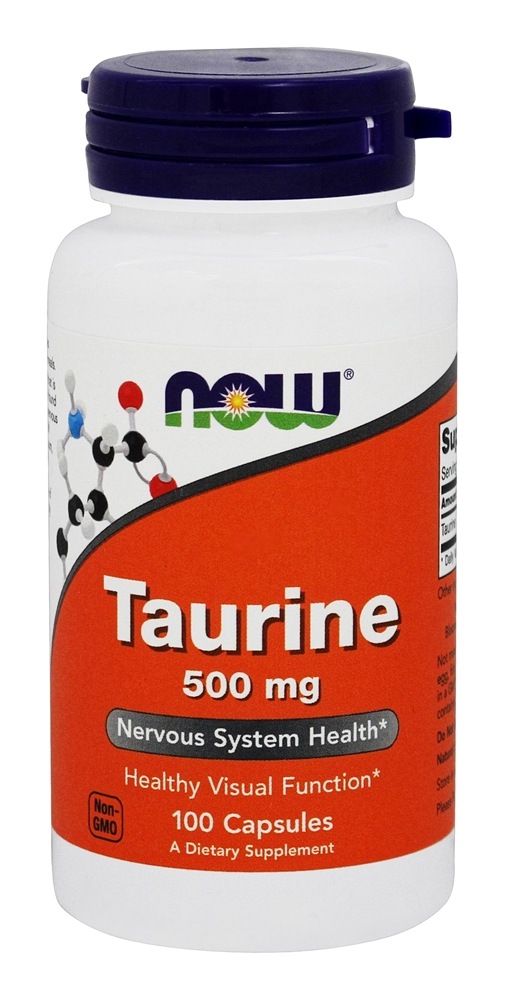 Taurina 500 mg. - Cápsulas 100 NOW Foods