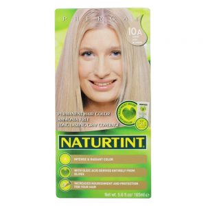 Cor permanente do cabelo 10A Luz Cinza Loira - 5.6 fl. oz. Naturtint