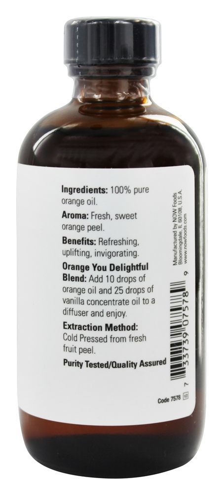 Óleo Essencial de Laranja 100% Pure - 4 fl. oz. NOW Foods - Imagem 2