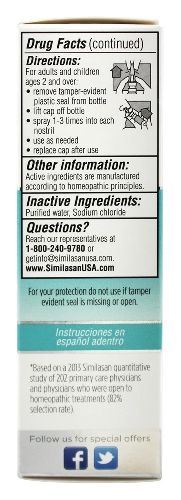 Alívio da Alergia Nasal - 0.5 fl. oz. Similasan - Imagem 3