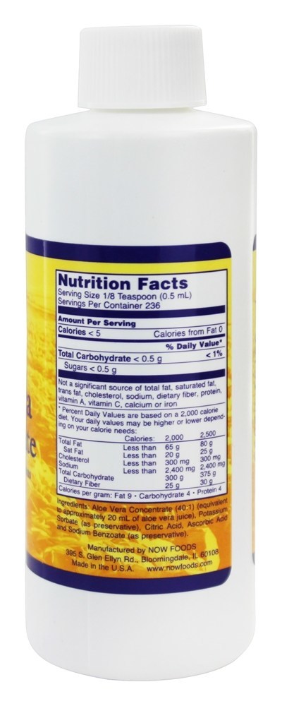 Concentrado de Aloe Vera - 4 oz. NOW Foods - Imagem 2