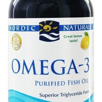 Omega-3 Óleo de Peixe Líquido Purificado Sabor Limão - 8 fl. oz. Nordic Naturals