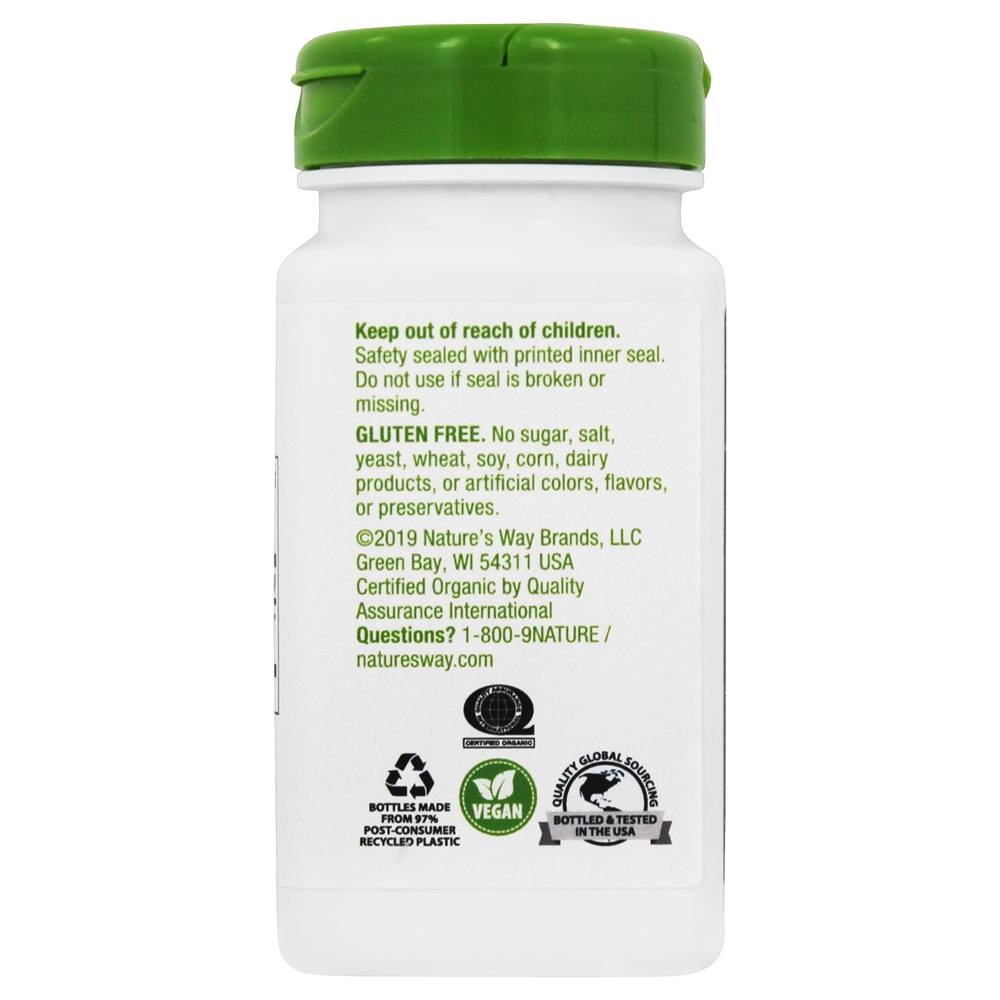 Alfafa Jovem Colheita 1215 mg. - Cápsulas Vegan 100 Nature's Way - Imagem 3