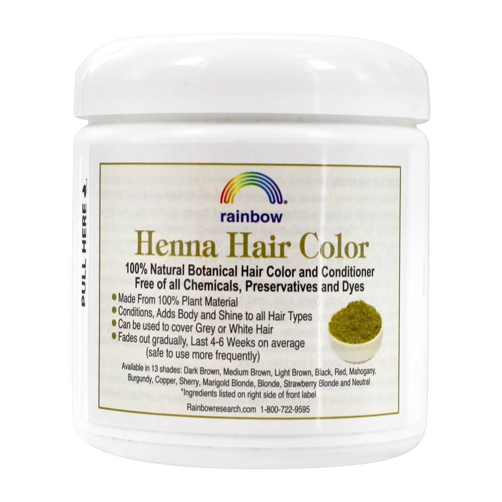 Henna Hair Color & Condicionador Preto - 4 oz. Rainbow Research - Imagem 2