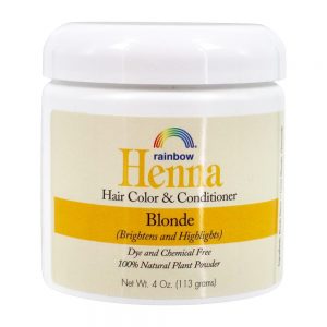 Cor de cabelo de Henna & condicionador loira - 4 oz. Rainbow Research