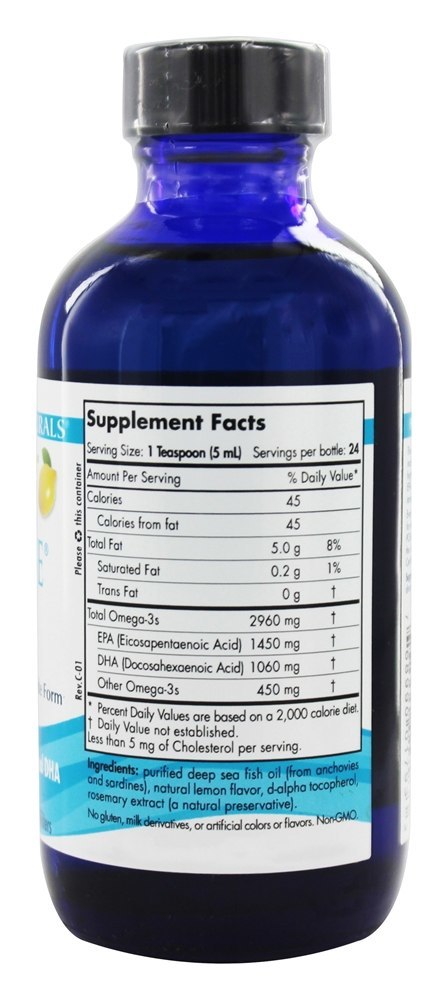 Ultimate Omega Óleo de Peixe Purificado Líquido Limão - 4 fl. oz. Nordic Naturals - Imagem 2