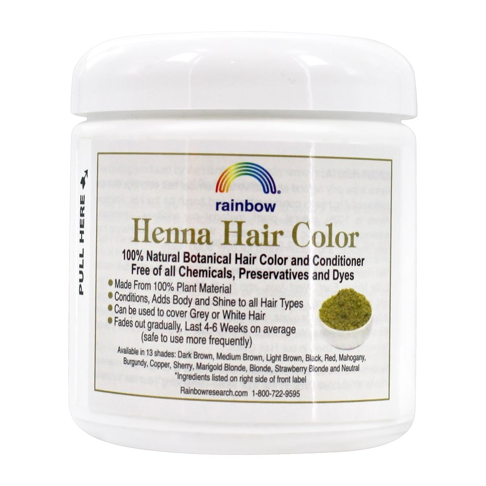 Cor de cabelo de Henna & condicionador marrom escuro - 4 oz. Rainbow Research - Imagem 2