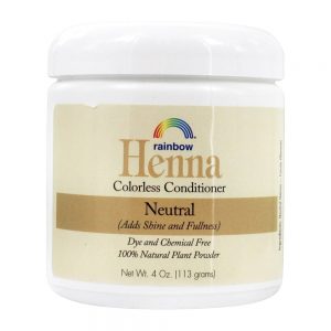 Cor de cabelo de Henna & condicionador incolor - 4 fl. oz. Rainbow Research