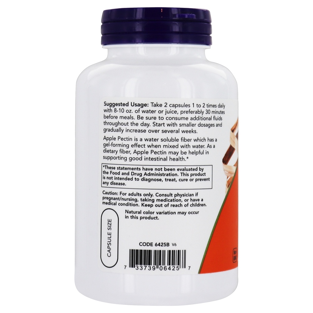 Pectina da Apple 700 mg. - 120 Cápsula (s) vegetal (s) NOW Foods - Imagem 3