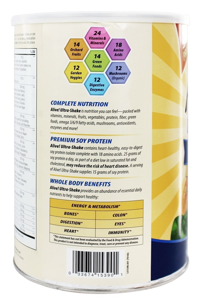 Baunilha Viva de Proteína de Soja Ultra-Agitada - 2.2 lbs. Nature's Way - Imagem 4
