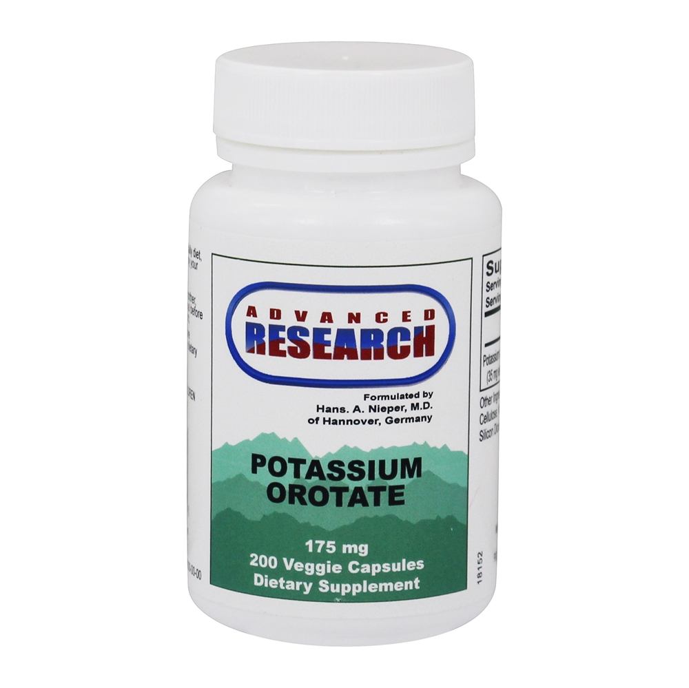 Orotato de potássio 175 mg. - 200 Cápsula (s) vegetal (s) Advanced Research