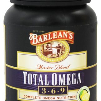 Total Omega 3 - 6 - 9 Sabor da Mistura de Limonada 1000 mg. - 90 Softgels Barlean's