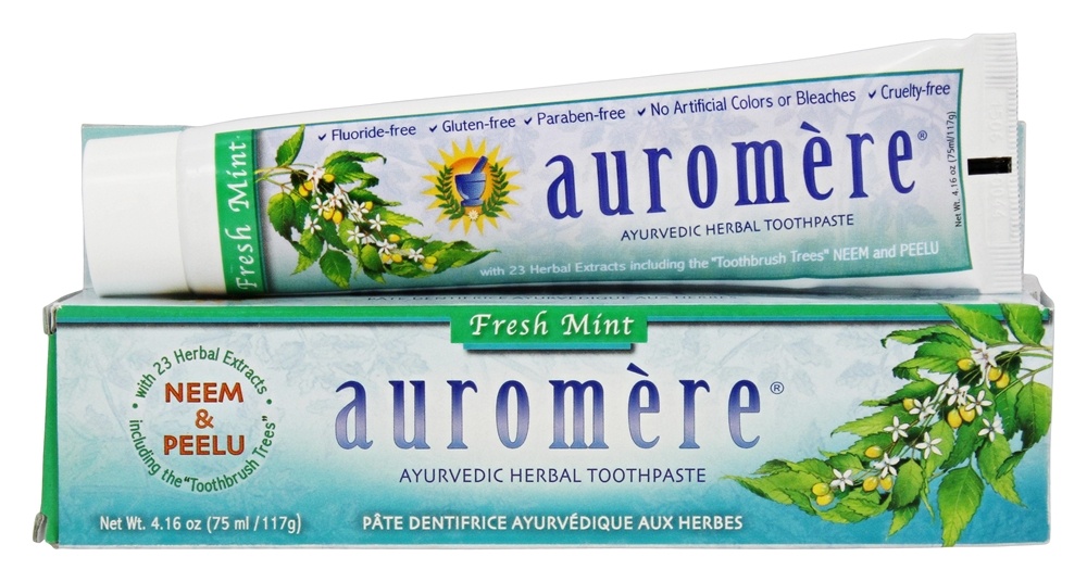 Hortelã fresca de creme dental Ayurveda - 4.16 oz. Auromere