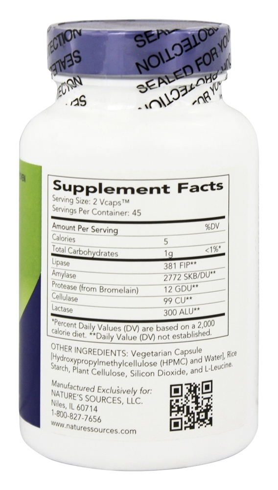 Cápsulas Enzimáticas Digestivas - Cápsulas vegetarianas 90 Absorbaid - Imagem 2
