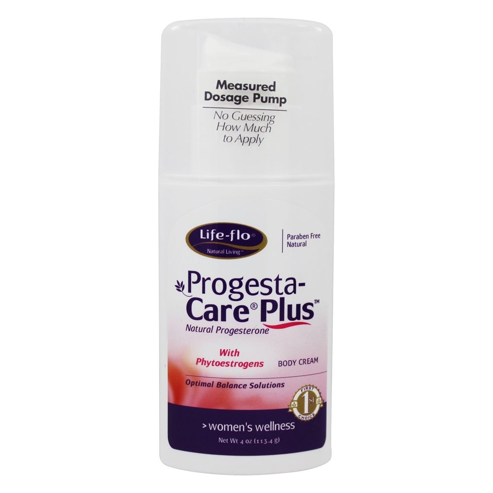 Creme de corpo de progesterona natural Progesta-Care Plus sem perfume - 4 oz. Life-Flo