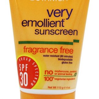 Proteção Natural Muito Emoliente Sunblock Sem Fragrância 30 SPF - 4 fl. oz. Alba Botanica