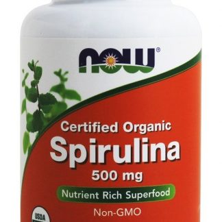 Spirulina Orgânica 500 mg. - 200 Tablets NOW Foods