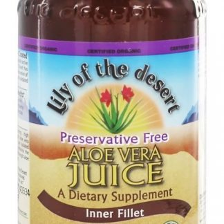 Conservante de filé interno de suco orgânico de aloe vera sem conservantes - 16 fl. oz. Lily Of The Desert