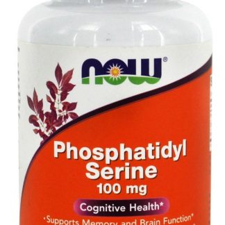 Saúde Cognitiva da Fosfatidil Serina 100 mg. - 120 Cápsula (s) vegetal (s) NOW Foods