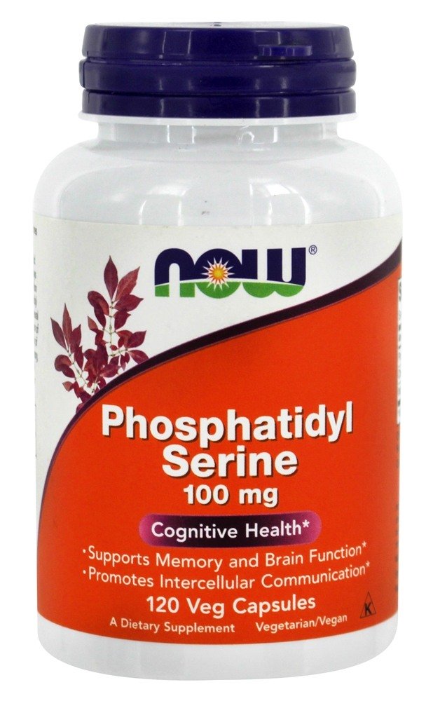 Saúde Cognitiva da Fosfatidil Serina 100 mg. - 120 Cápsula (s) vegetal (s) NOW Foods