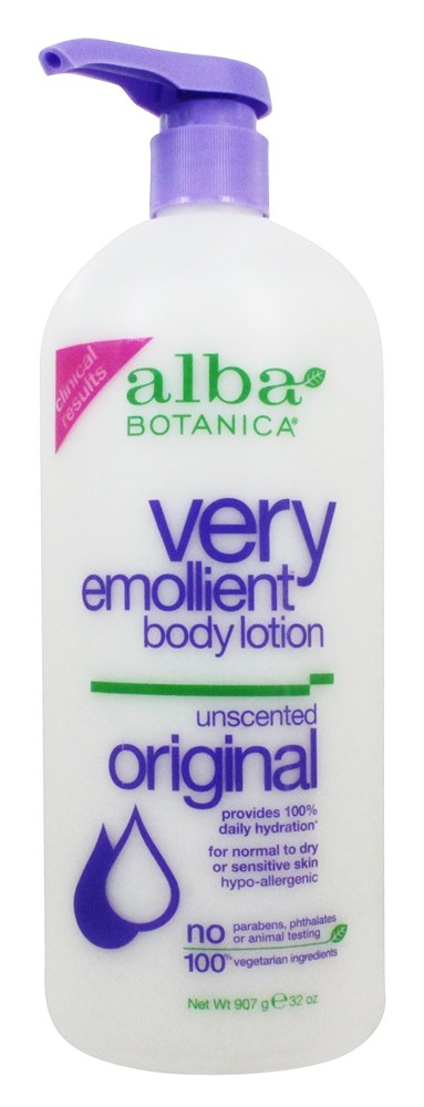 Loção corporal muito emoliente Original sem perfume - 32 fl. oz. Alba Botanica