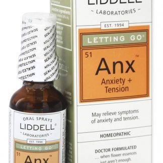 Deixar ir Ansiedade + Tensão Oral Spray Homeopático - 1 fl. oz. Liddell Laboratories