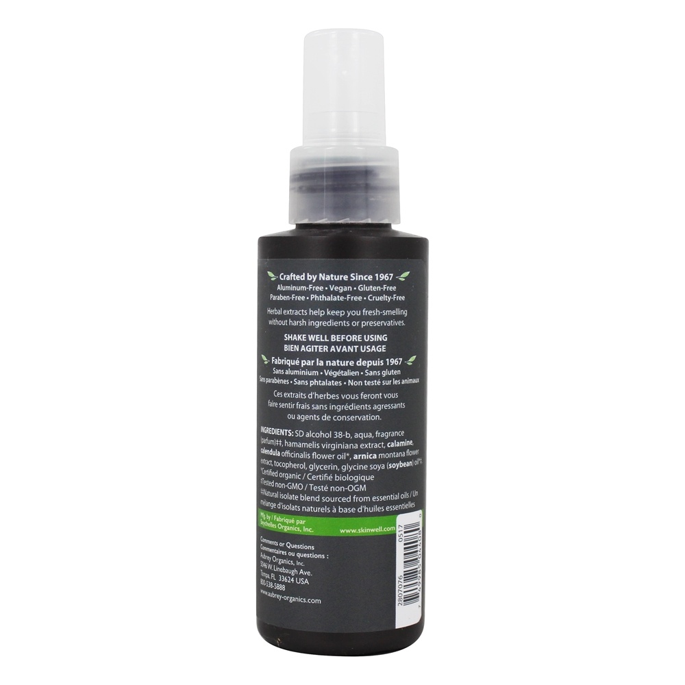 Men's Stock Spray Desodorante Natural Aroma Pinho de Ervas - 4 fl. oz. Aubrey Organics - Imagem 2