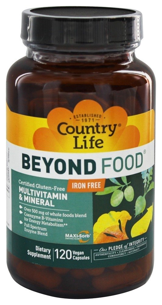 Maxi-Sorb além do alimento multi-vitamínico e mineral - Cápsulas vegetarianas 120 Country Life