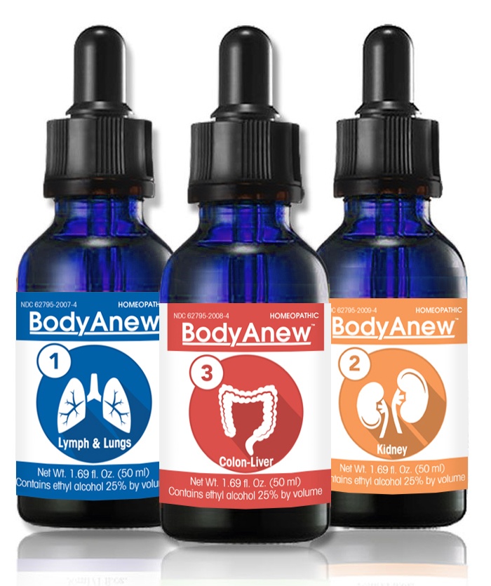 Bodyanew Homeopáticos Limpar Detox 3-Passo Todos-Líquido Sistema - Anteriormente limpar gotas orais de MediNatura múltiplas MediNatura - Imagem 2