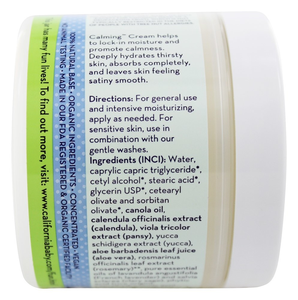 Creme Hidratante Botânico Aromaterapia Calmante - 4 oz. California Ba - Imagem 3
