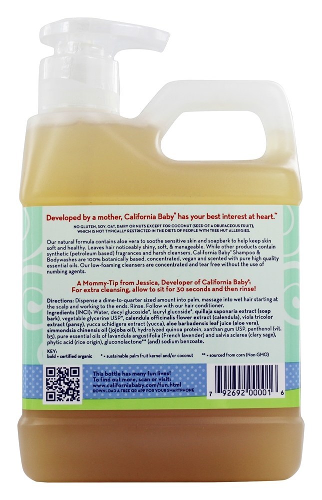 Shampoo de Aromaterapia e Calmantes Corporais - 17.5 fl. oz. California Ba - Imagem 2