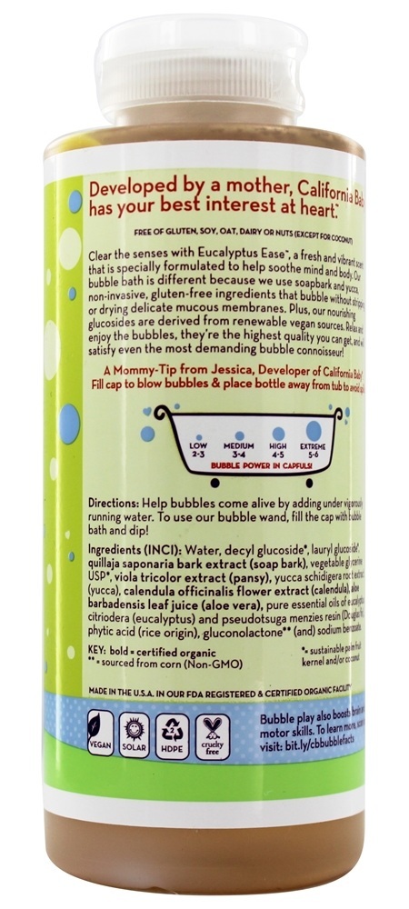 Banho de espuma com eucalipto Pure Óleos essenciais Eucalipto e abeto de Douglas - 13 oz. Anteriormente banho de espuma com aromaterapia California Ba - Imagem 2