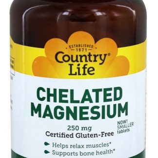 Magnésio Quelato 250 mg. - 180 Tablets Country Life