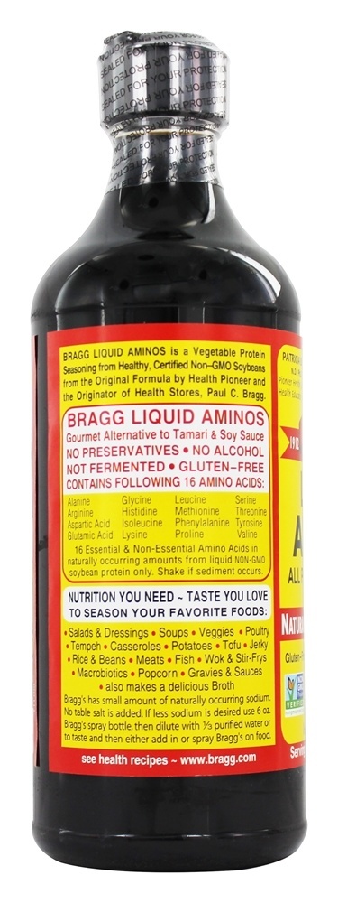 Todos Natural Líquido Aminos Todos Propósito Tempero - 16 fl. oz. Bragg - Imagem 3