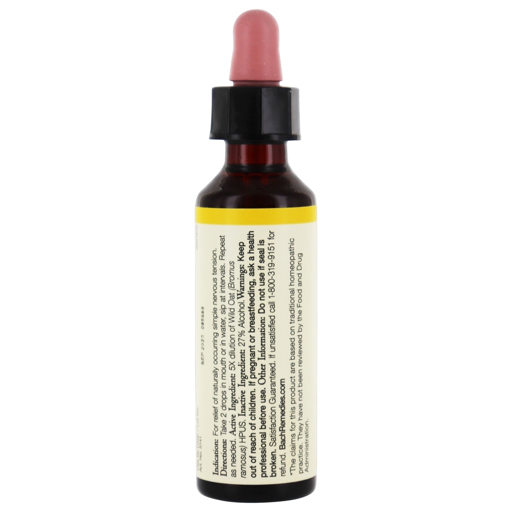 Essência de remédio de flor Original de Bach Essência de flor de aveia selvagem - 20 ml. Bach - Imagem 2