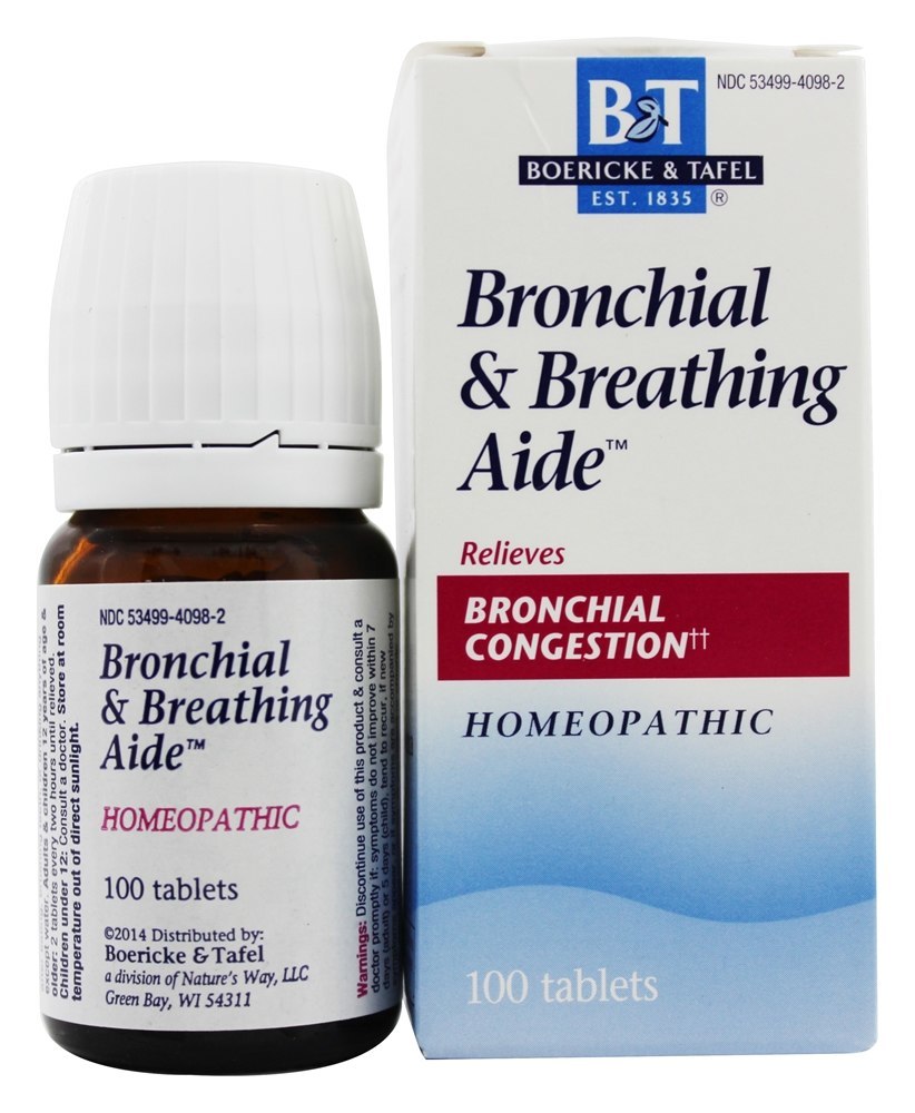 Bronquite e Auxiliar de Asma - 100 Tablets Boericke & Tafel