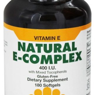 Complexo Natural de Vitamina E com Tocoferóis Mistos 400 UI - 180 Softgels Country Life
