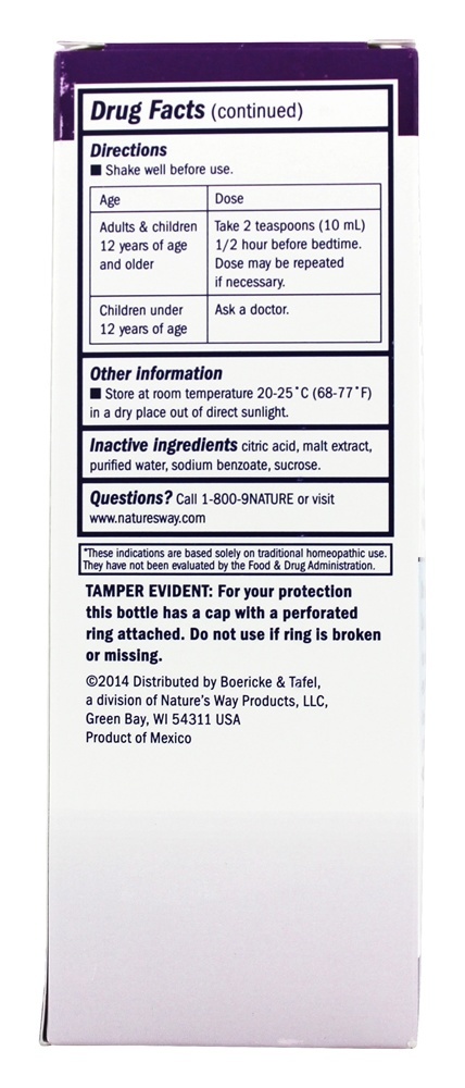 Tosse noturna e xarope brônquico - 8 oz. Boericke & Tafel - Imagem 3