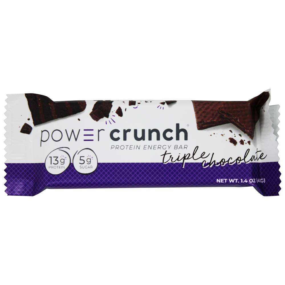 Barra Energética de Proteína em Wafer Triplo Chocolate - 1.4 oz. Power Crunch