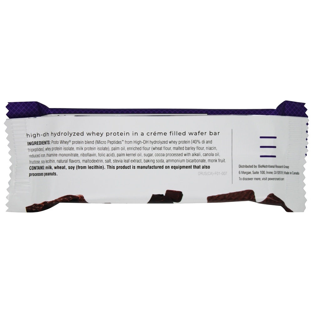 Barra Energética de Proteína em Wafer Triplo Chocolate - 1.4 oz. Power Crunch - Imagem 3