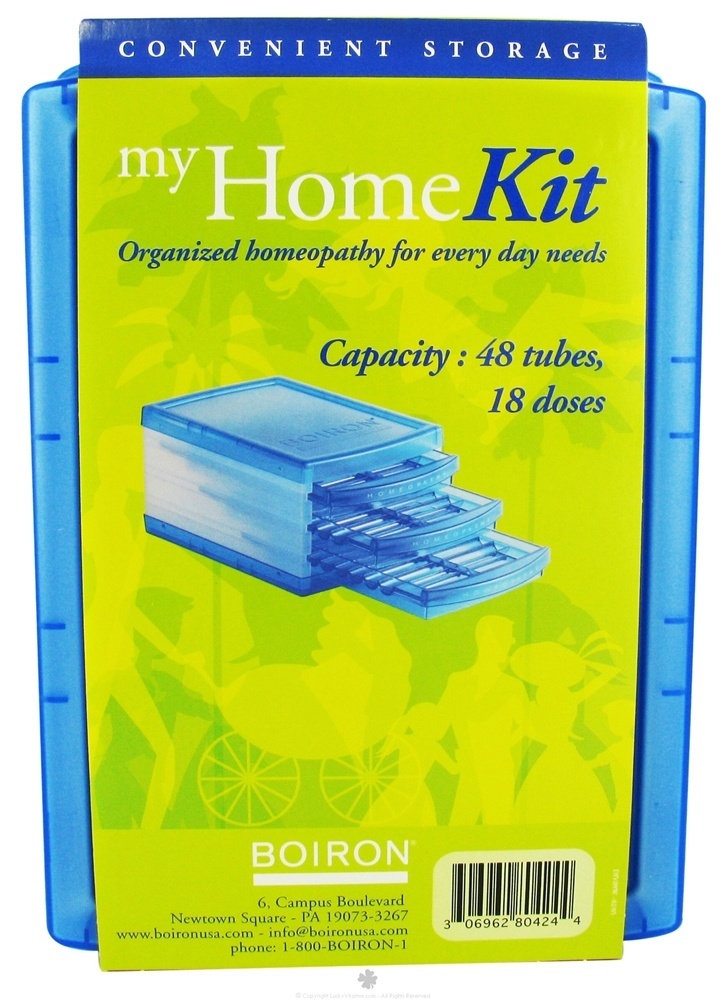 Meu kit prático de armazenamento em casa - Capacidade: 48 Tubos, 18 Doses Boiron