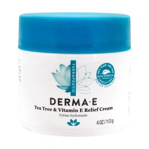 Chá árvore e creme de alívio de vitamina E - 4 oz. DERMA-E